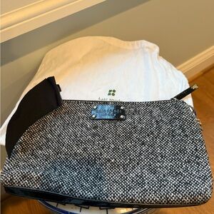 Kate Spade black and white tweed purse